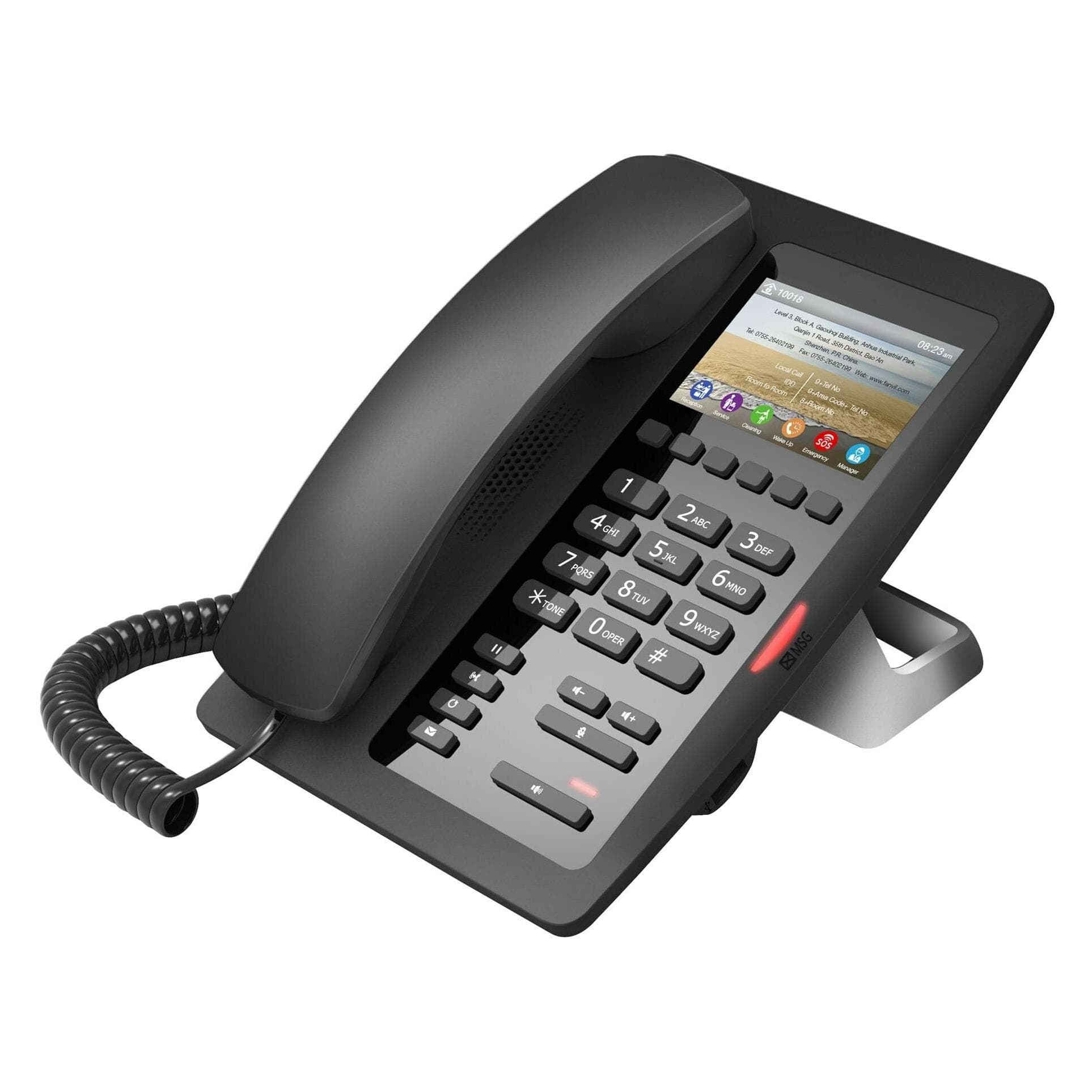 Fanvil H5 Hotel IP, Telefoon, Zwart