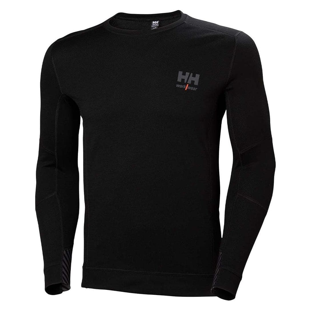 Helly Hansen Workwear, Mannen, Functioneel overhemd, Apatiniai marškinėliai HELLY HANSEN Lifa Merino Coltrui, juodi S (S), Zwart, S