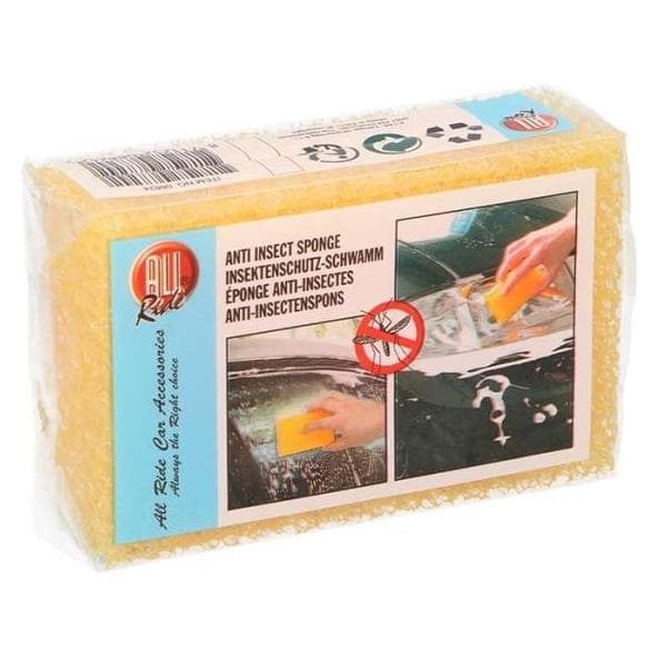 All Ride, Autoreinigingsaccessoires, Insectenwerende spons, geel, 11 x 7 x 3,5 cm