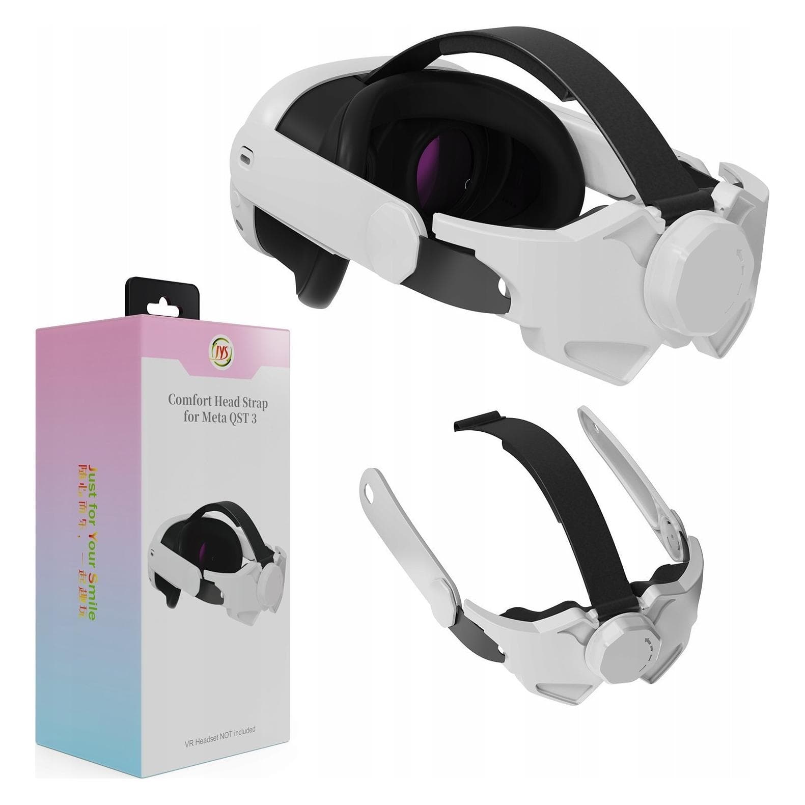 JYS Pasek Nasadka Strap Uchwyt Mocowanie Grip Do Gogli Okularów Vr Meta Quest 3 / Jys-mq010, Accessoires VR + AR