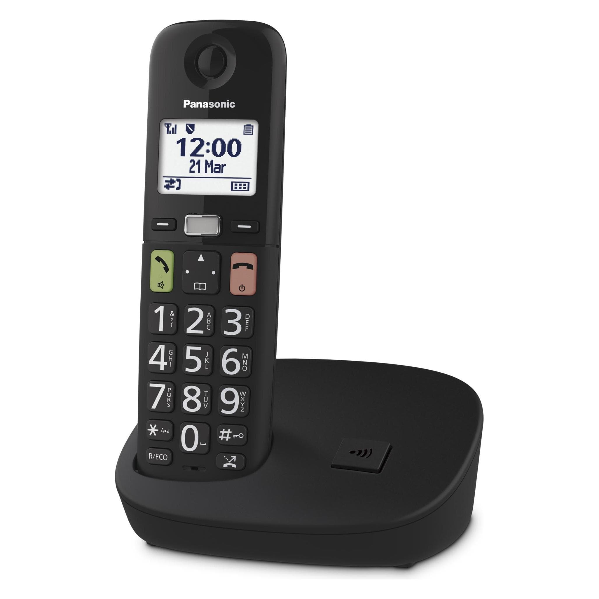 Panasonic KX-TGU110EXB, Telefoon, Zwart