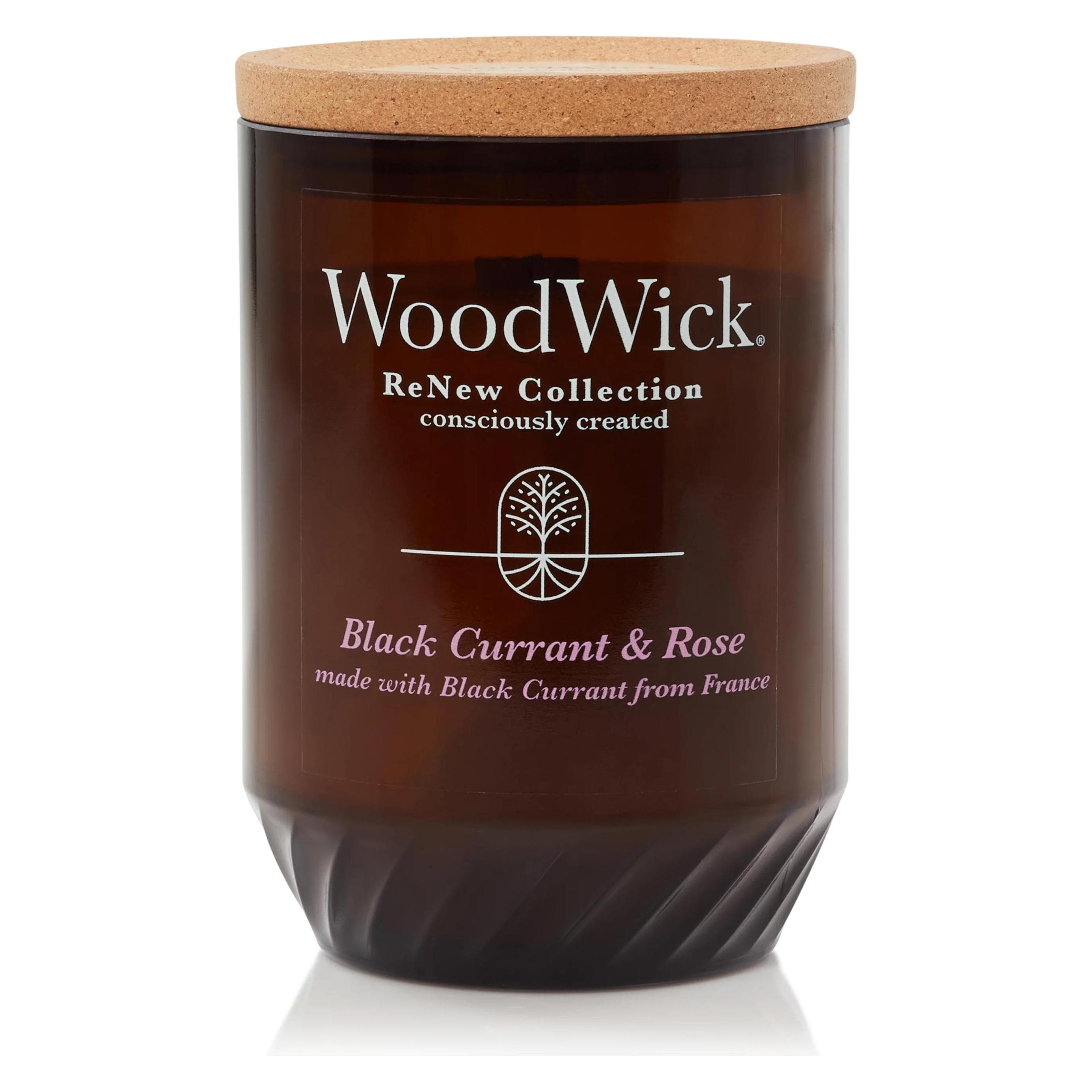 WoodWick, Geurkaarsen, Black Currant & Rose