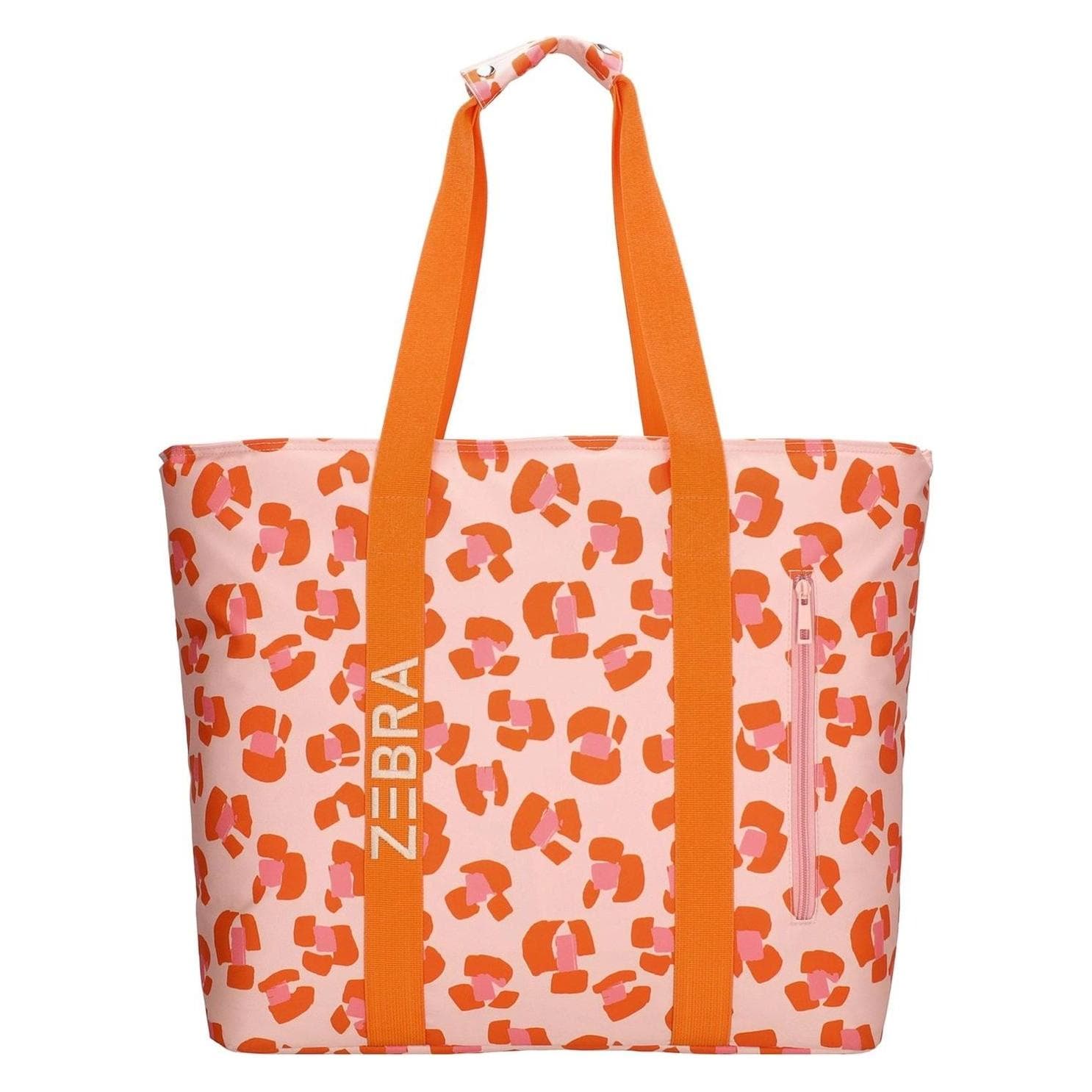 Zebra Trends, Tas, Sally Strandtas - Vrolijke Prints - Praktisch - Vakken - Natgoedvak -, Roze