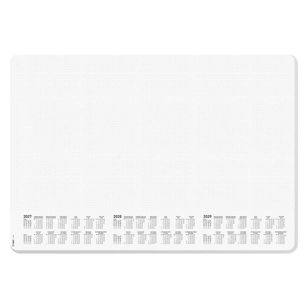 Sigel, Mats, H7301 Desk pad 3-year calendar 2027, 2028, 2029 dot grid (W x (41 x 59.50 cm)