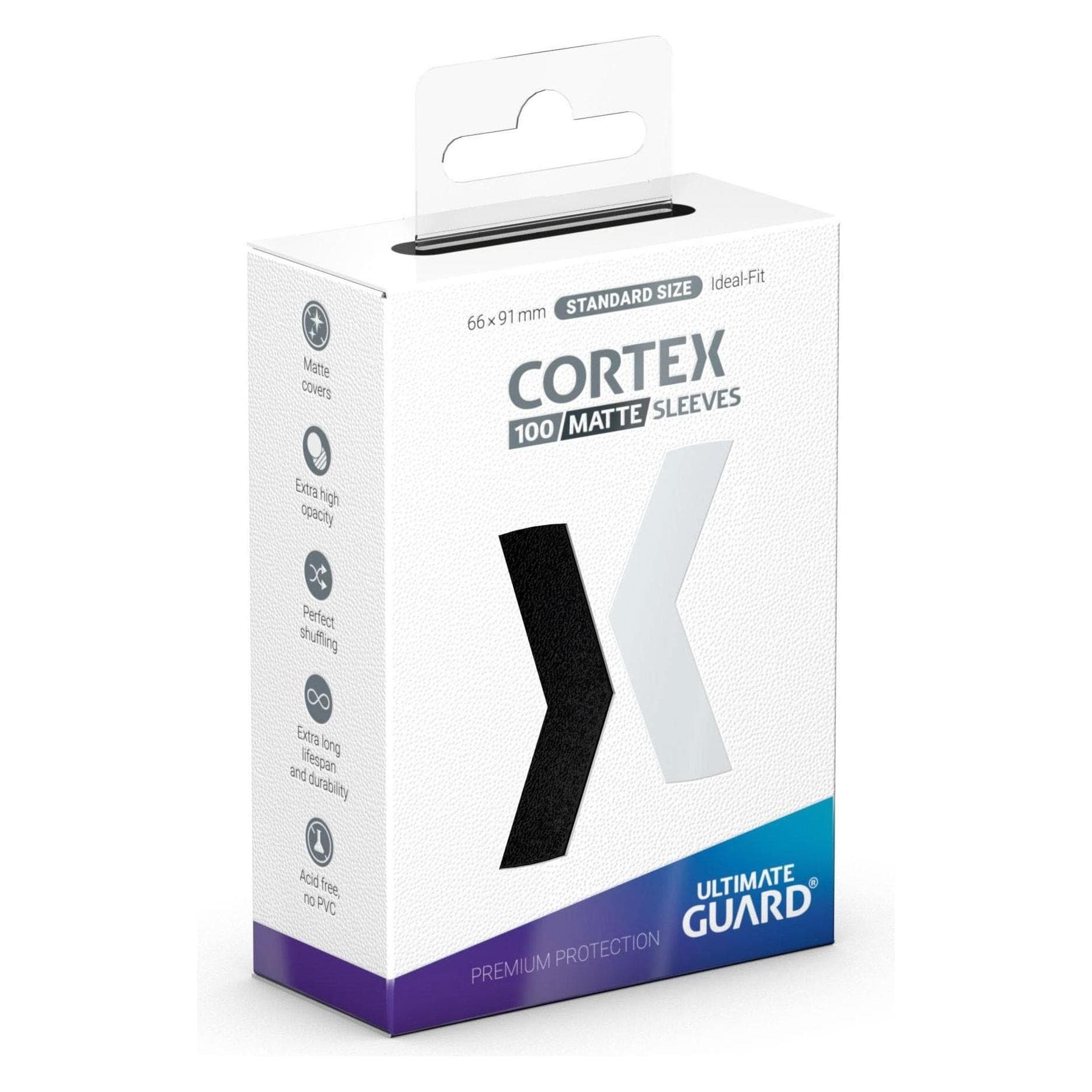 Ultimate Guard Kartenhülle Cortex Sleeves Standard Matt-Schwarz 100