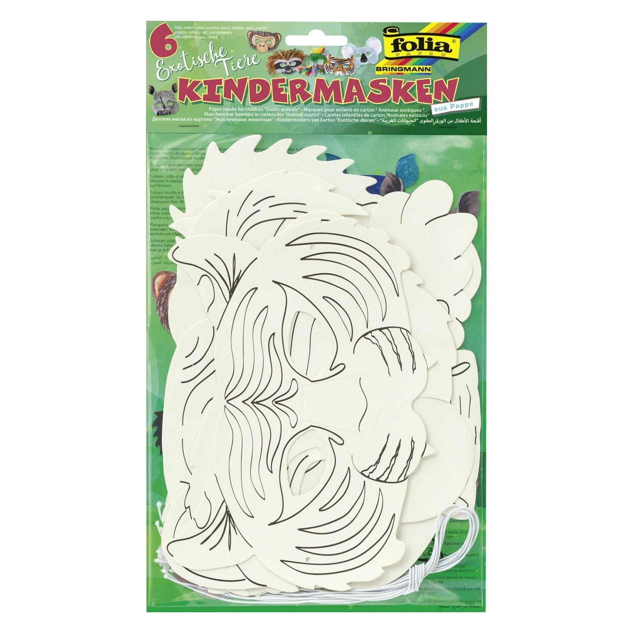 Folia Kinderen maskeren dieren exotisch