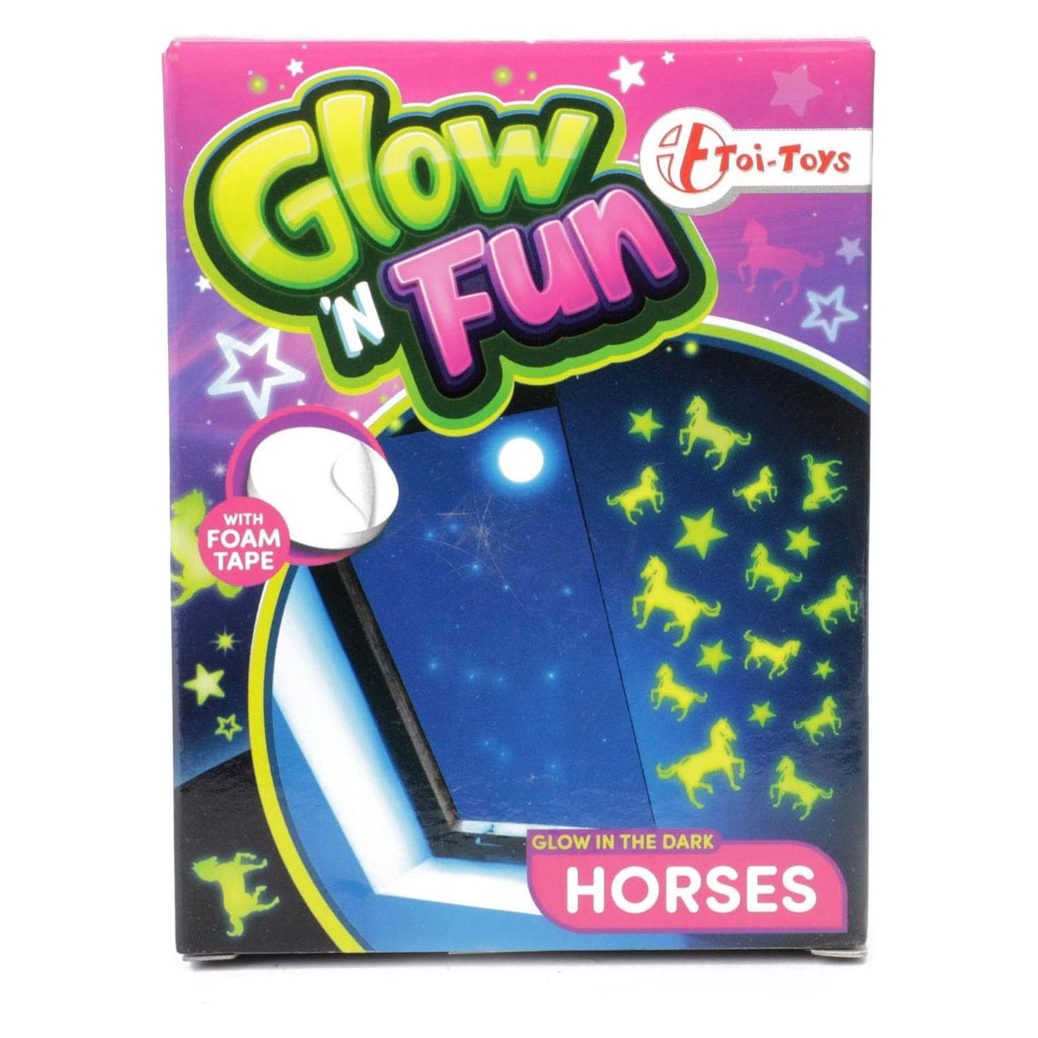 Toi-Toys Glow n Fun Glow in the Dark Paarden (24 Pcs.)