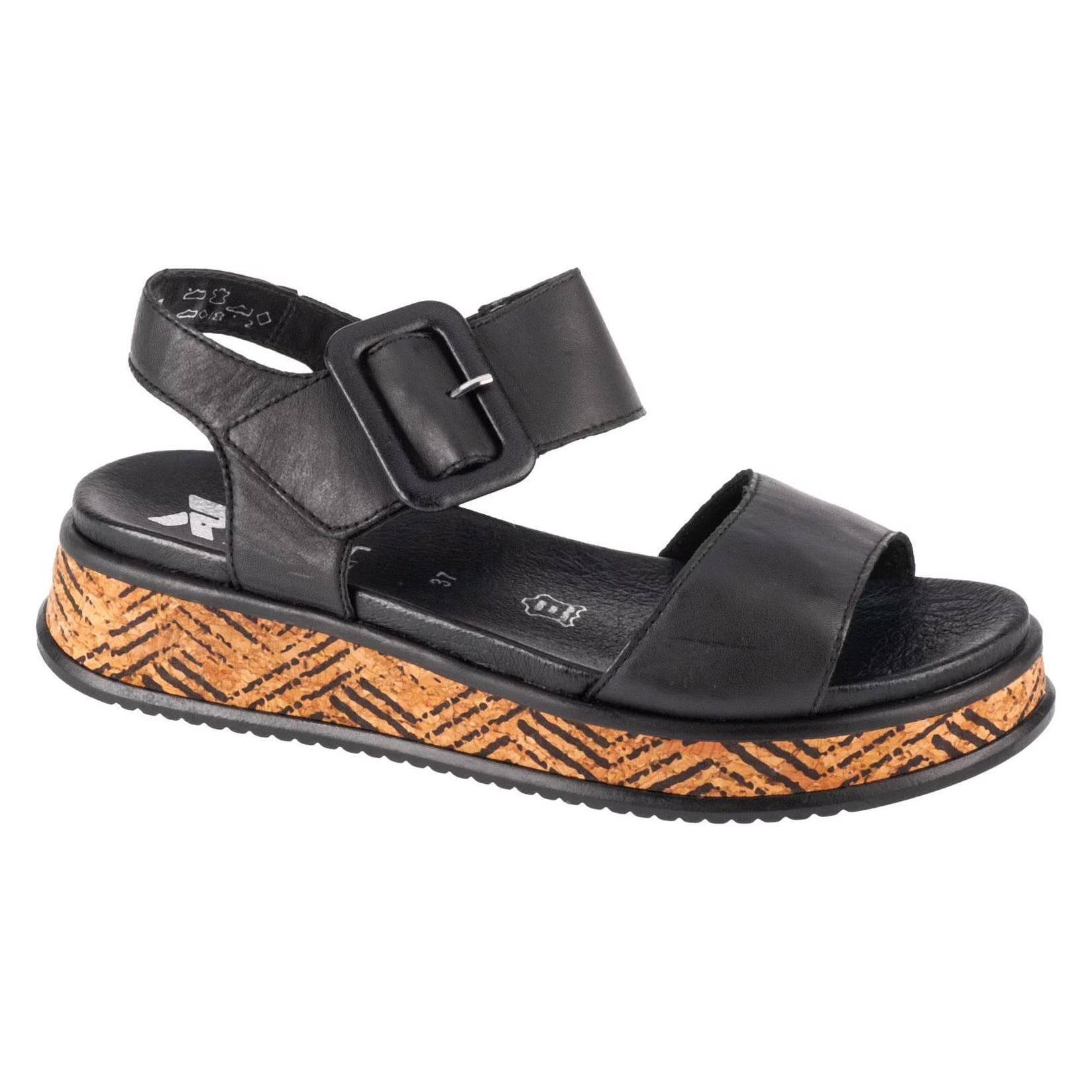 Rieker, Vrouwen, Sandalen, Sandalen, Zwart, (36)