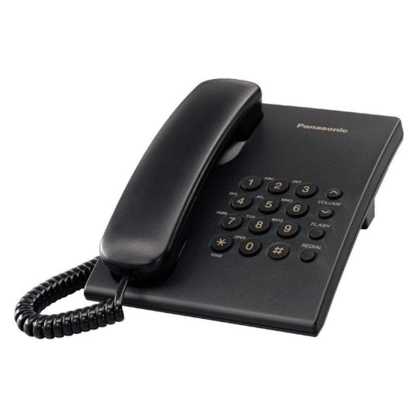 Panasonic KX-TS500FXB telefoon met snoer, zwart, Telefoon, Zwart