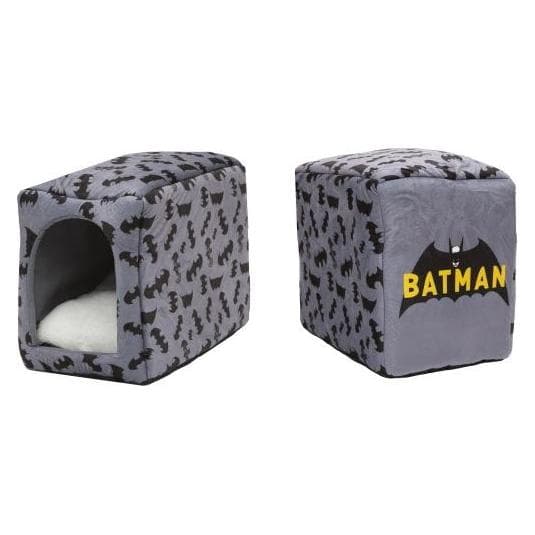 PawLove Paw Love - Batman Batcave Hondenhok (50x36x46cm) - Grijs/Zwart (Hond, Kat), Hondenbed + Kattenbed