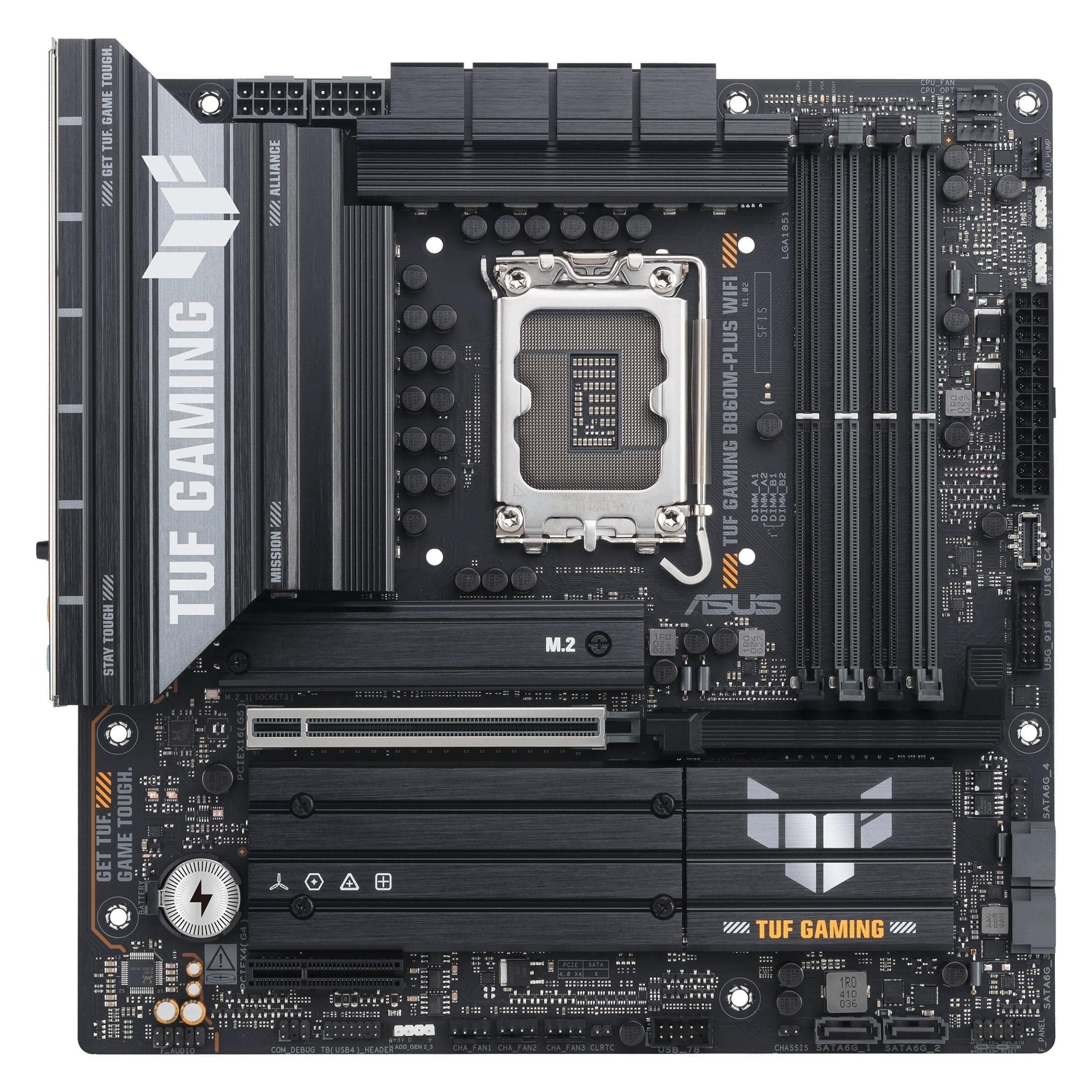 ASUS TUF GAMING B860M-PLUS WIFI (LGA 1851, Intel B860, mATX), Moederbord