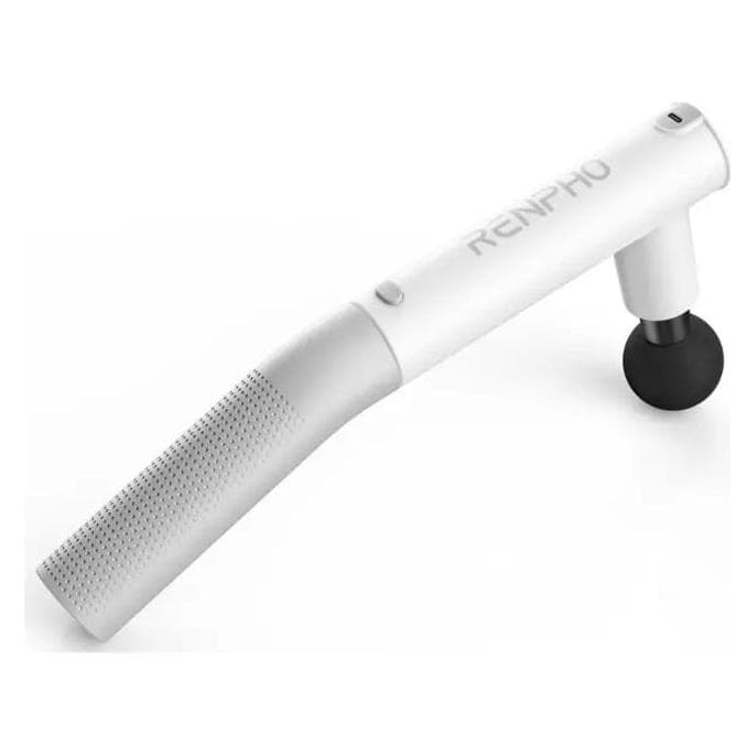 Renpho, Massagepistolen, Extend Massage Gun, White (4 Stappen, 180 min)