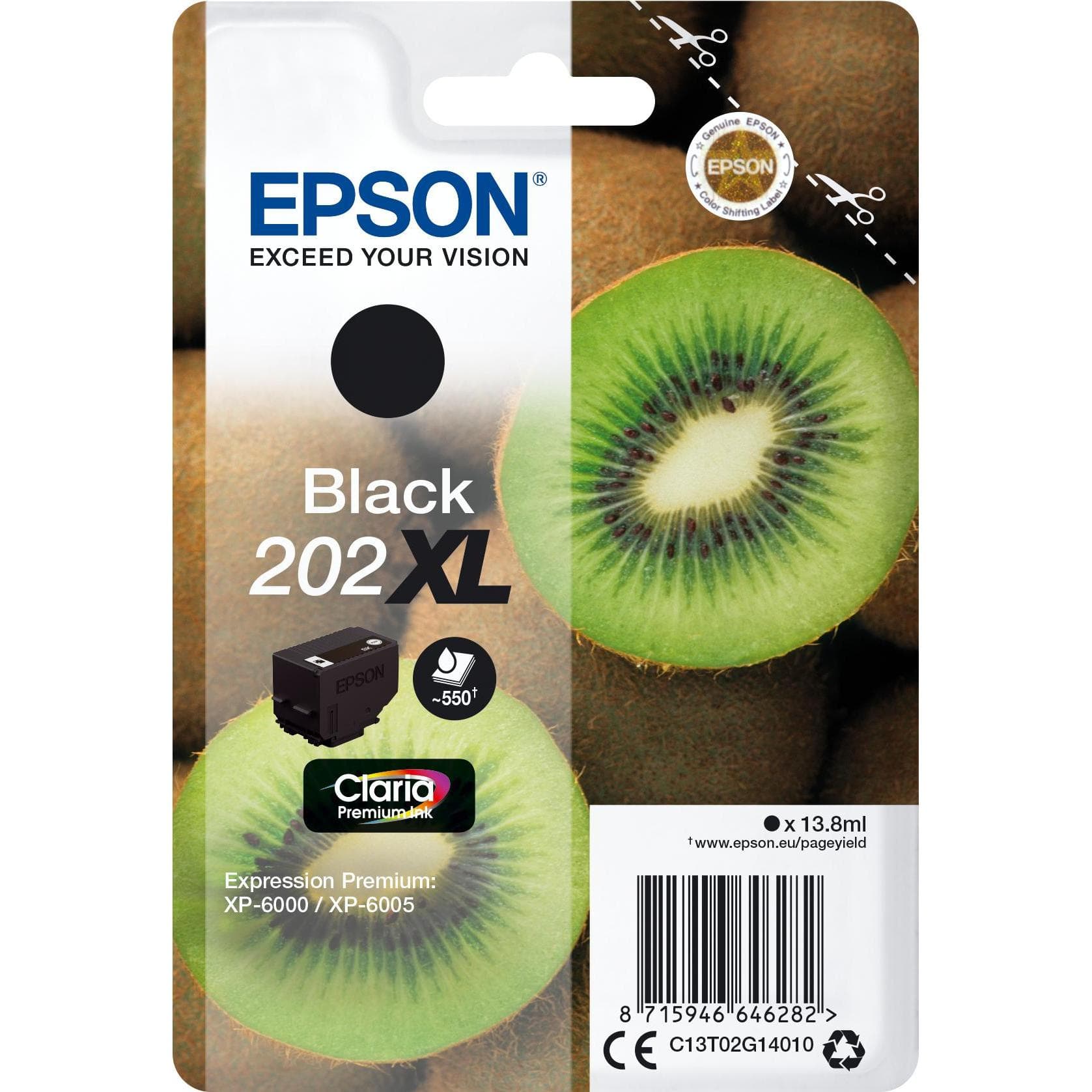 Epson, Inkt, 202XL (BK)