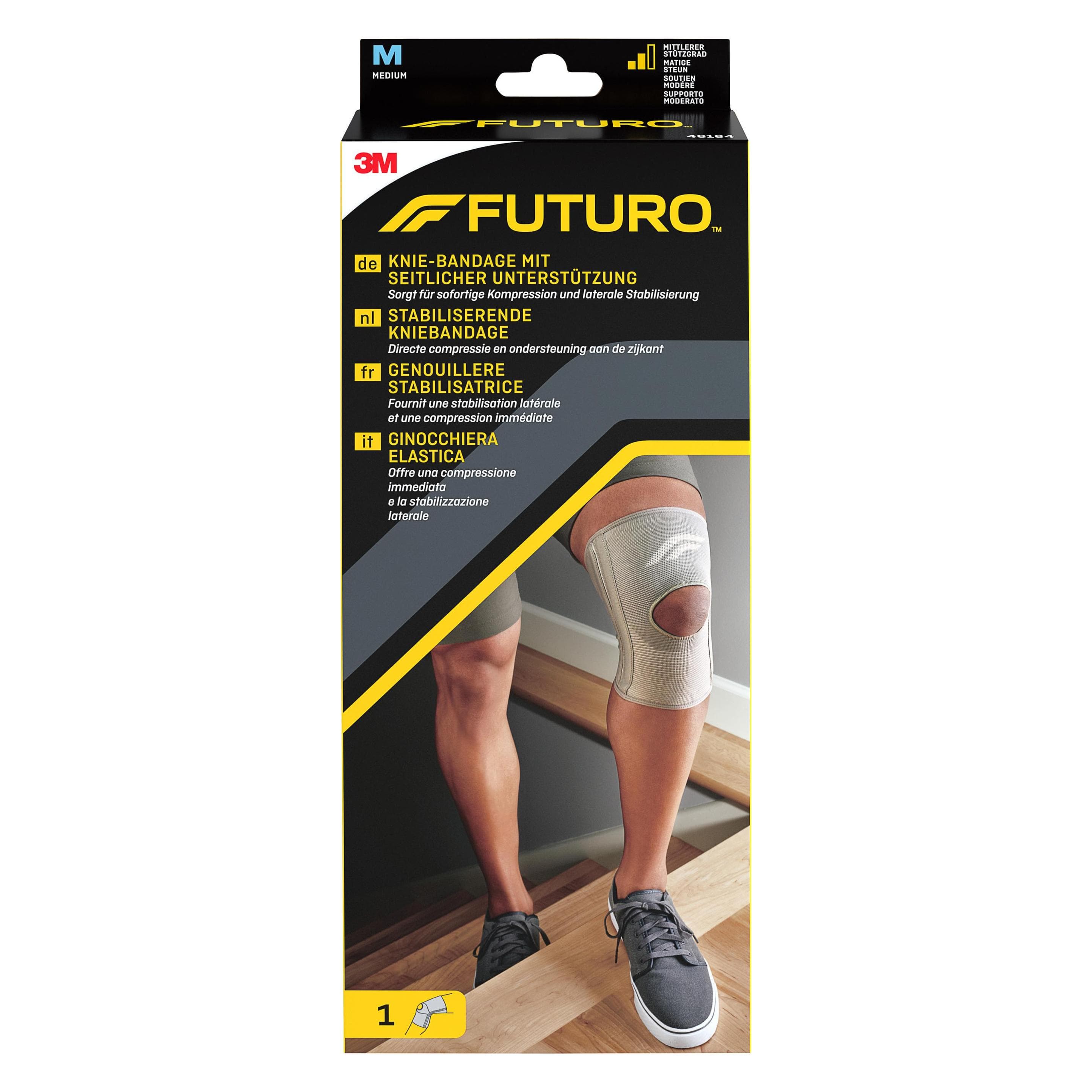 Futuro, Sportverbanden, Knie Bandage mit seitlicher Unterstützung (M)