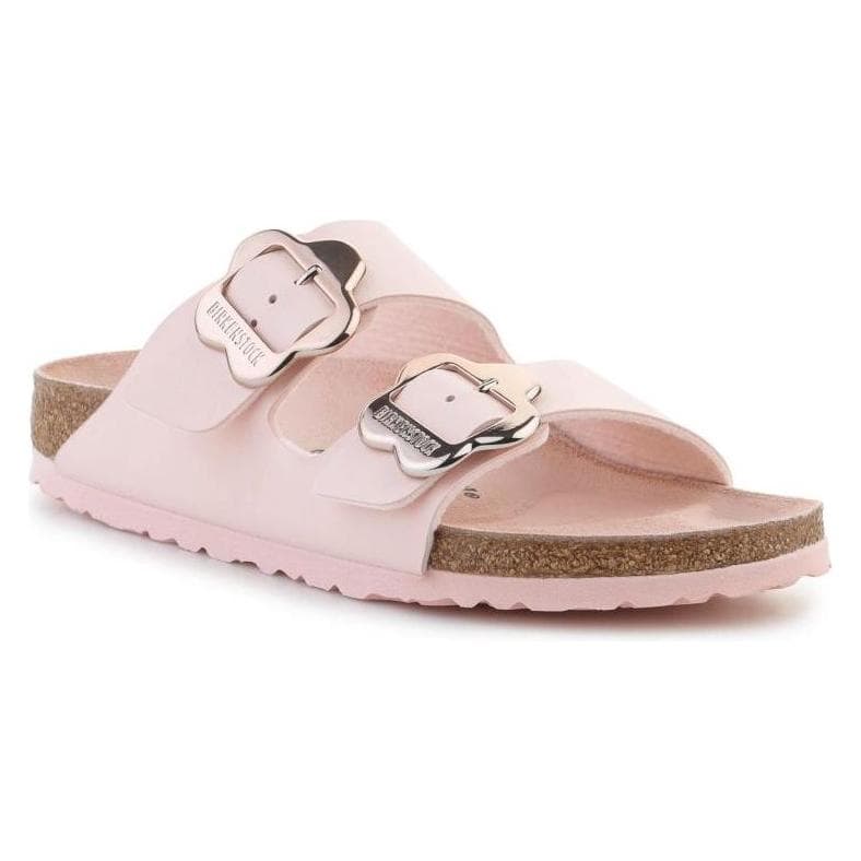 Birkenstock, Meisjes, Sandalen, Arizona bloemgesp kinderen lichtroze ton-sur-ton, Roze, (35)