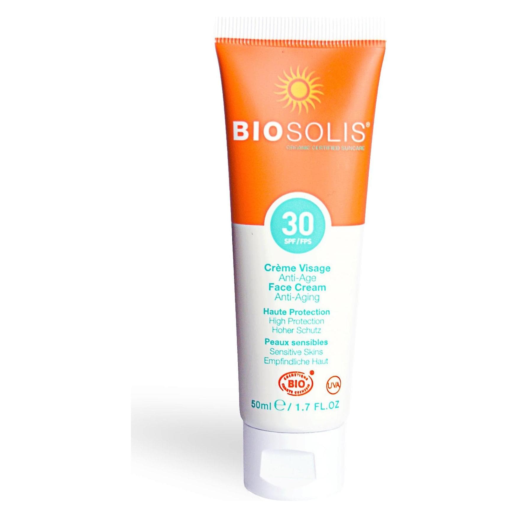 Biosolis, Zonnecrème, Zonnecrème Gezicht (SPF 30, 50 ml)