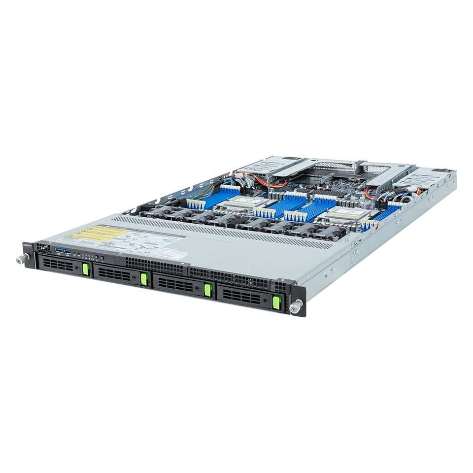 Gigabyte Barebone R183-Z93-AAV1 (Rev. 3.x) Rack Server 1U Dual Sockel SP5 6NR183Z93DR000ACV11, Server Barebone