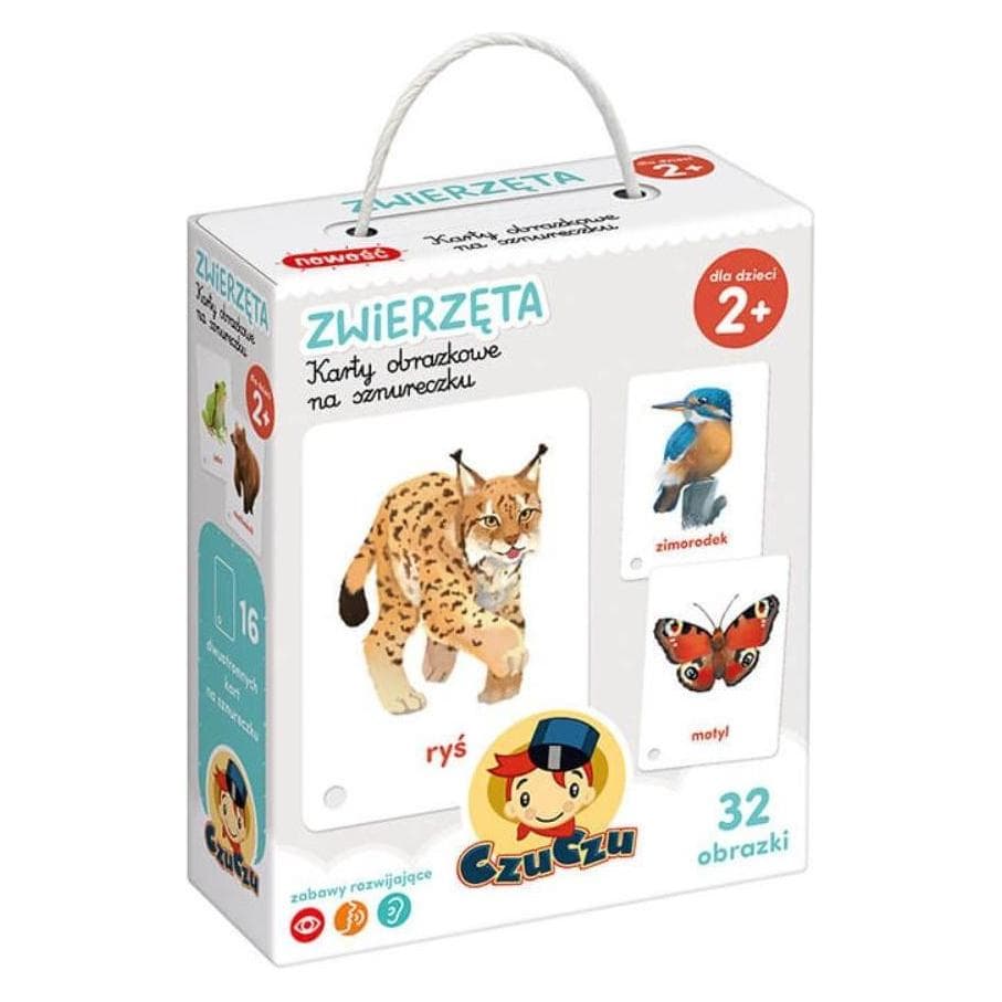 Czuczu, Indexkaarten, Czu Czu Karty obrazkowe na sznurku Zwierzęta (32x)