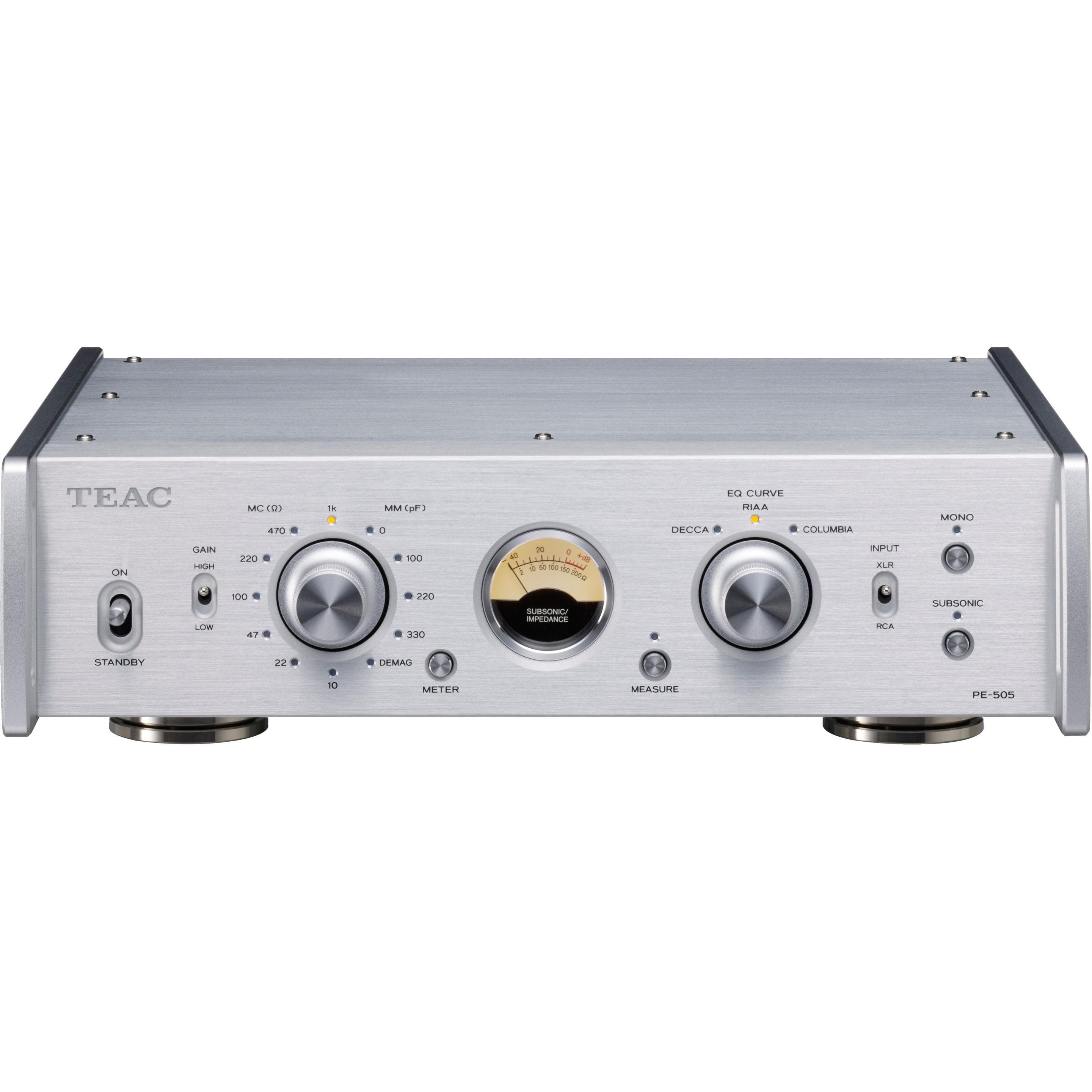 TEAC Stereo Voorversterker (AV-netwerkontvanger), Stereoversterker, Zilver