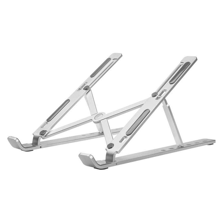 Desire2 2 Opvouwbare laptopstandaard X-vormig aluminium zilver, Notebookstandaard, Zilver