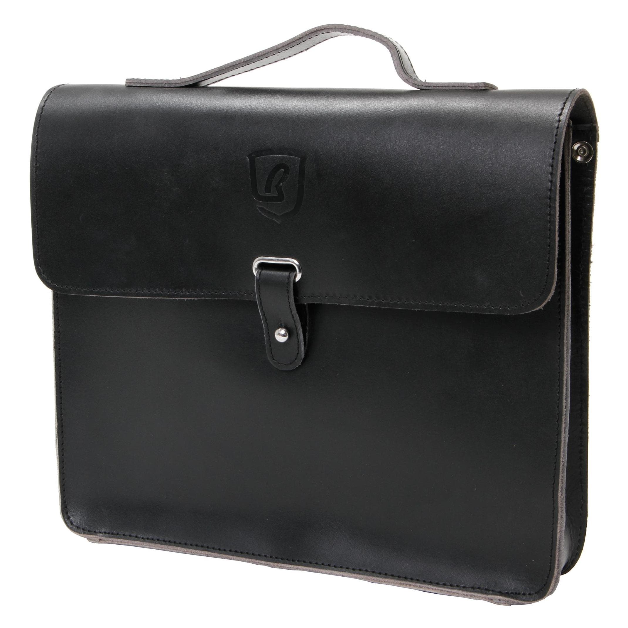 Brave Classics, Herren, Tasche, Brave Classic Echtleder Rahmentasche Schwarz, Schwarz