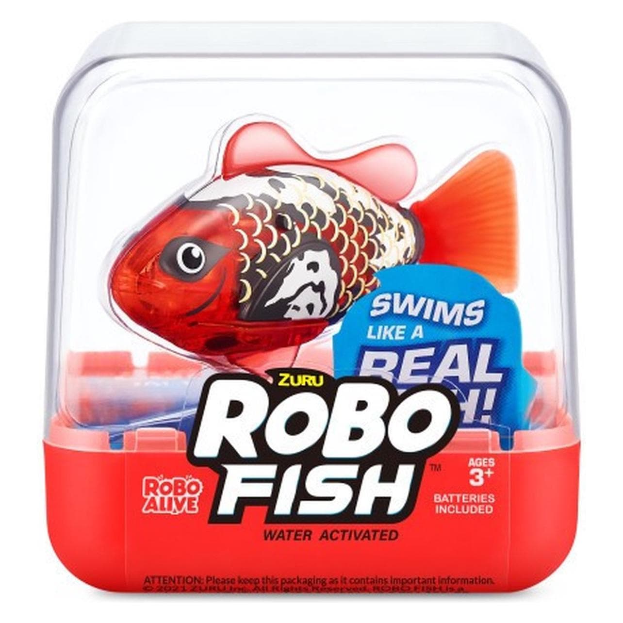 Zuru Robo Alive - Robo Fish Serie 3 - rot, Robotik Kit, Rot