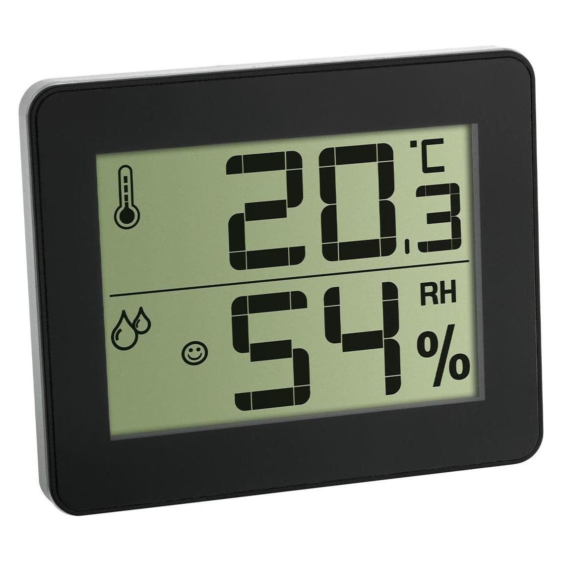 TFA Thermo-hygrometer, Thermometer + hygrometer, Zwart