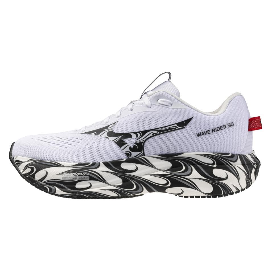 Mizuno, Unisex, Hardloopschoenen, WAVE RIDER 30 Informatieblad (42.5), Wit