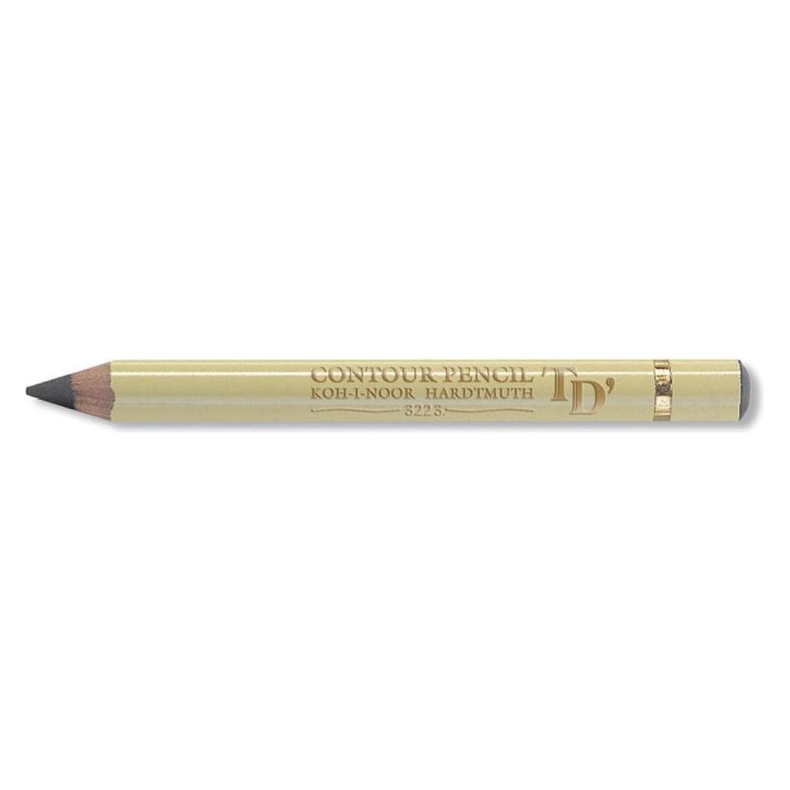 Koh-i-Noor, Malstifte, Konturenstifte beige mit Schutzkappe - Strichfarbe Grau - 12er Pack (12x)