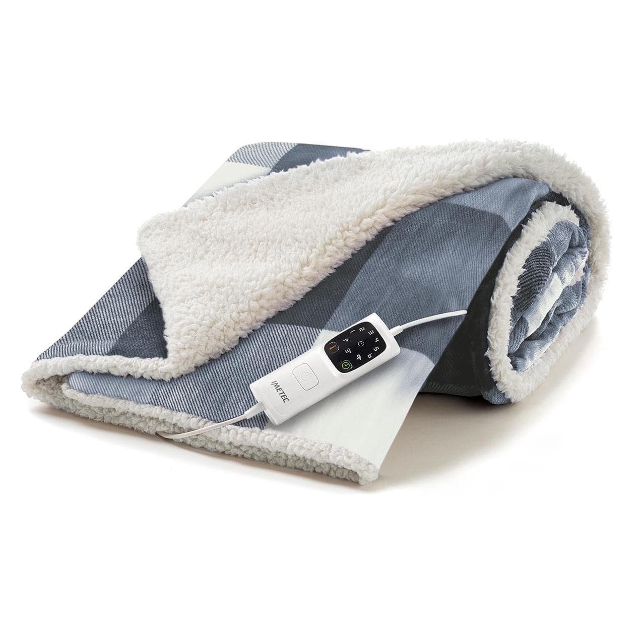 Imetec, Elektrische deken, Adapto CaldoPlaid bedwarmer 160x120cmTartan (120 x 160 cm)