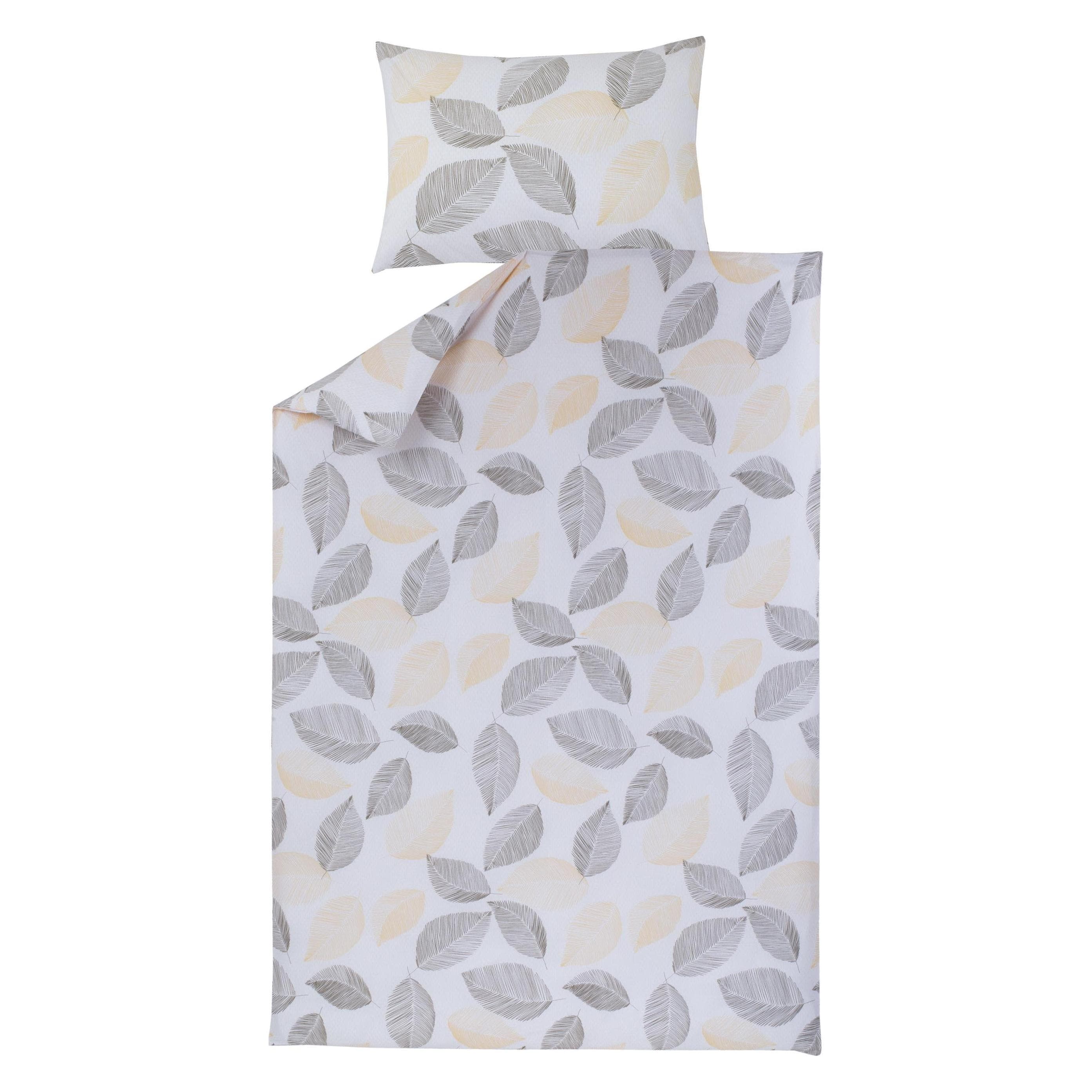 Domoletti, Rolgordijn, BEDCOVERSET KATOEN CASSIA BLADEREN 140X200 (140 x 200 cm)