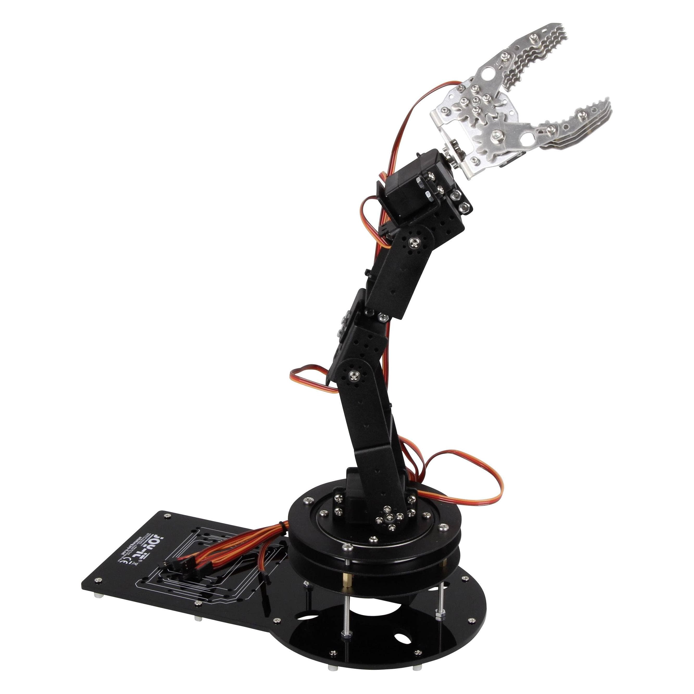 Joy-it Robot arm kit versie, Robotica kit, Grijs, Zwart