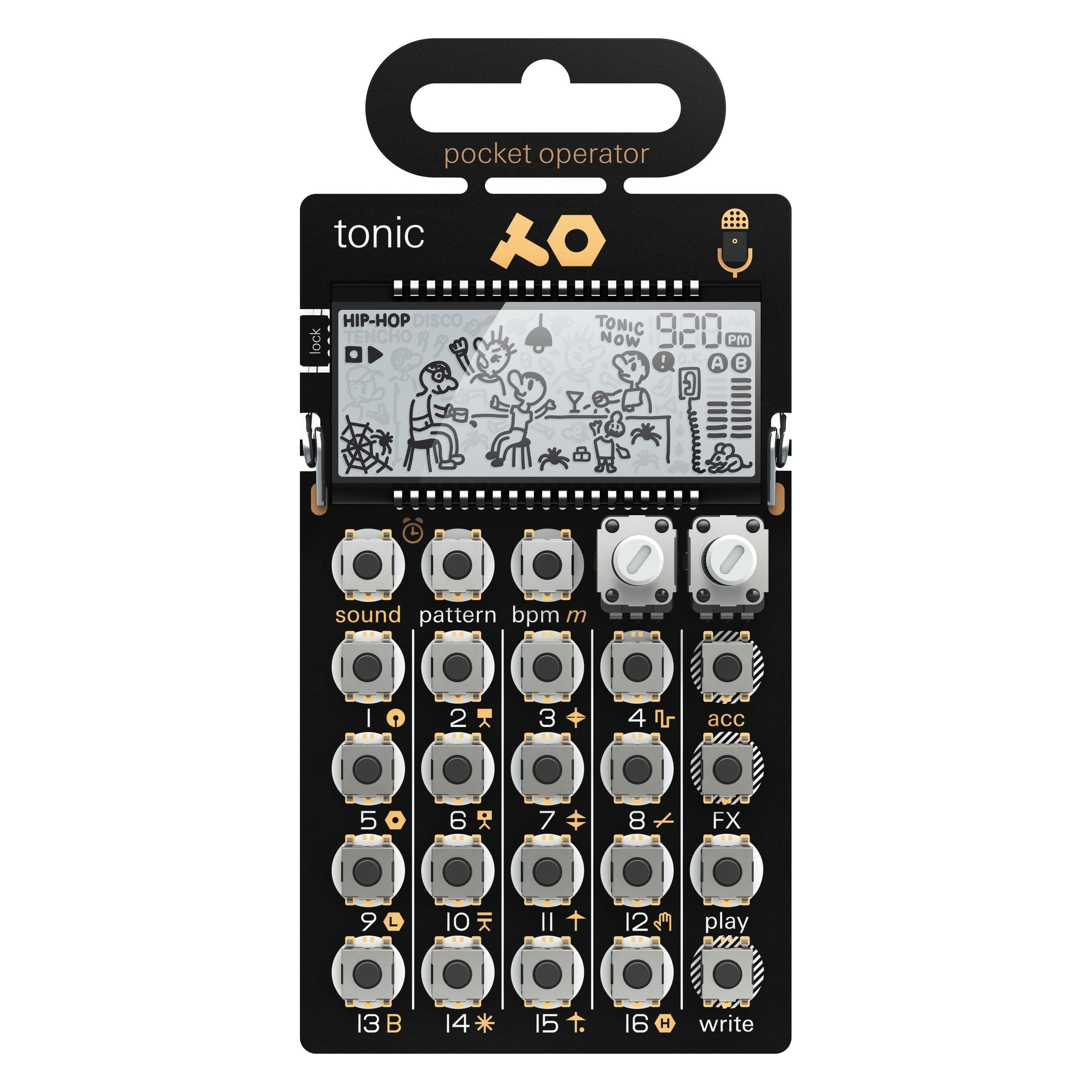 Teenage Engineering PO-32 Tonic Pocket Operator, Samenstellers, Zwart