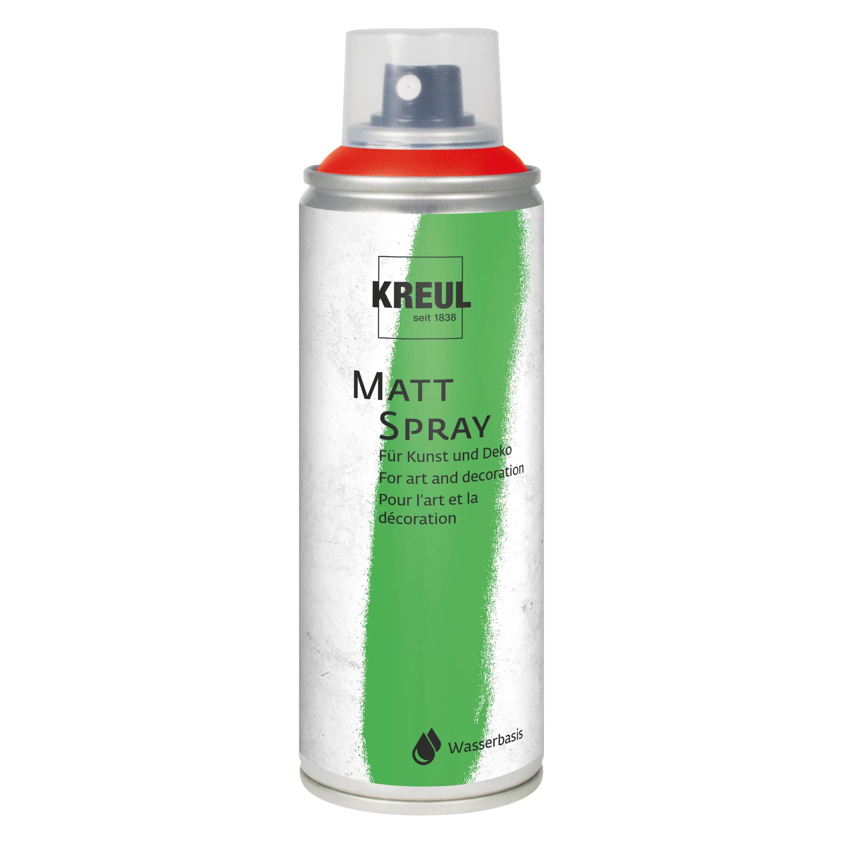 Kreul, Kleuren + verf voor doe-het-zelvers, Spuitverf MATT SPRAY, dennengroen, 200 ml (200 ml)