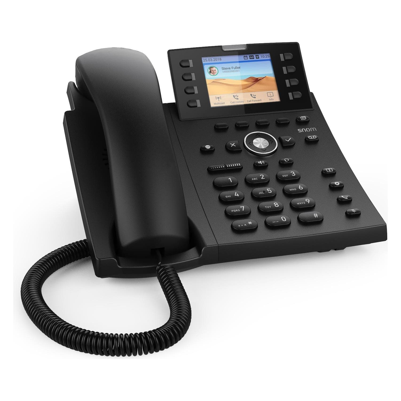 Snom Bureautelefoon D335, Telefoon, Zwart