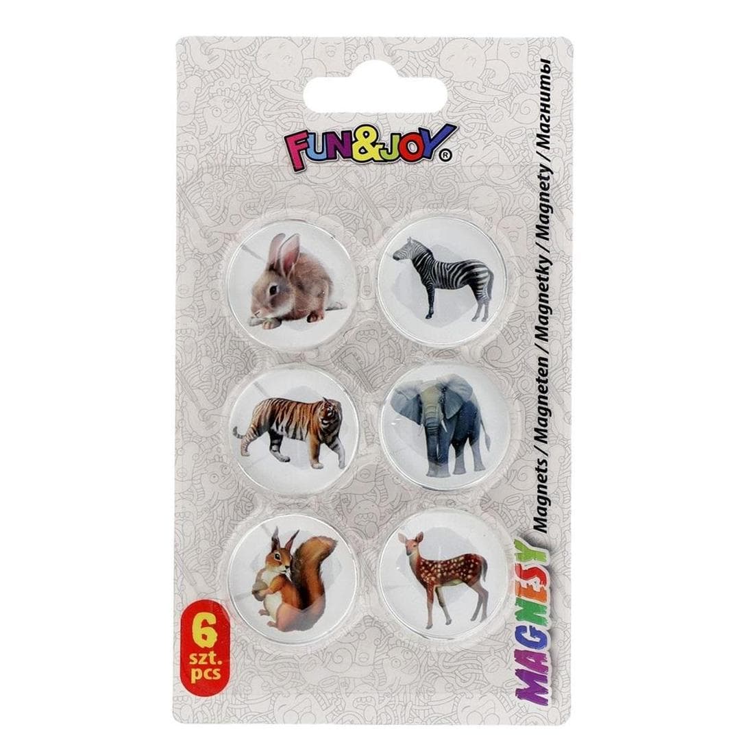 Titanum, Magneet, Glasmagnete für Tiertafeln (6x)