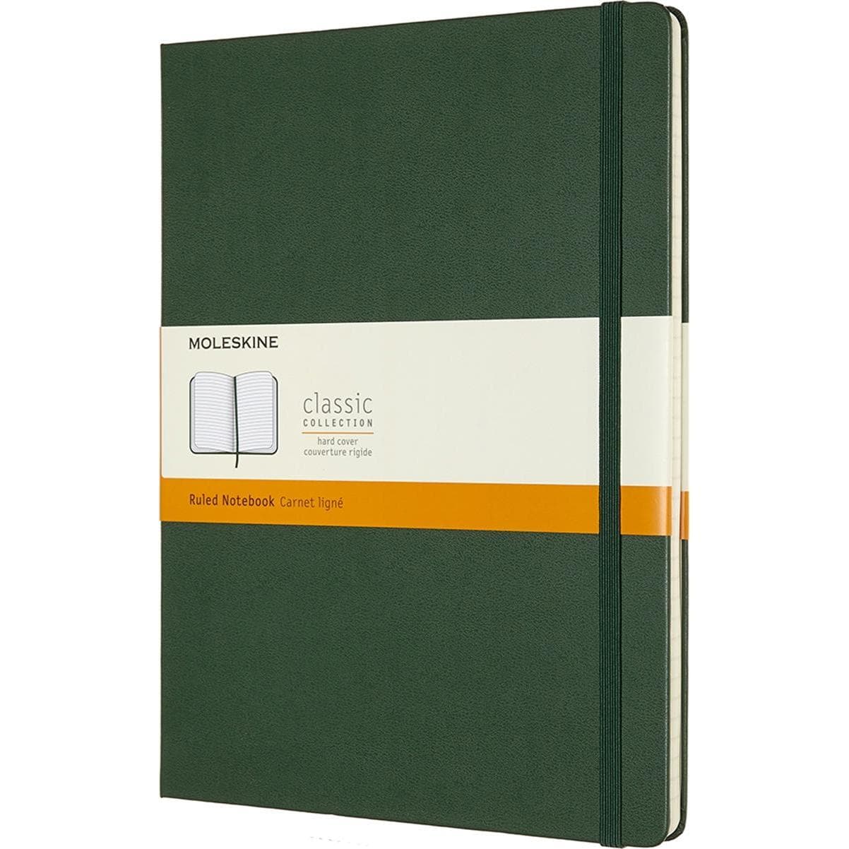 Moleskine, Notitieboekje + schrijfblok, Klassiek (25 x 19 cm, Rijen, Hardcover)