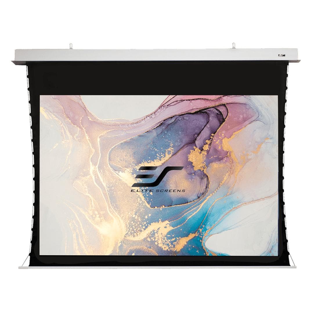 Elite Screens Evanesce Tab Tension (100", 16:9), Leinwand, Weiss