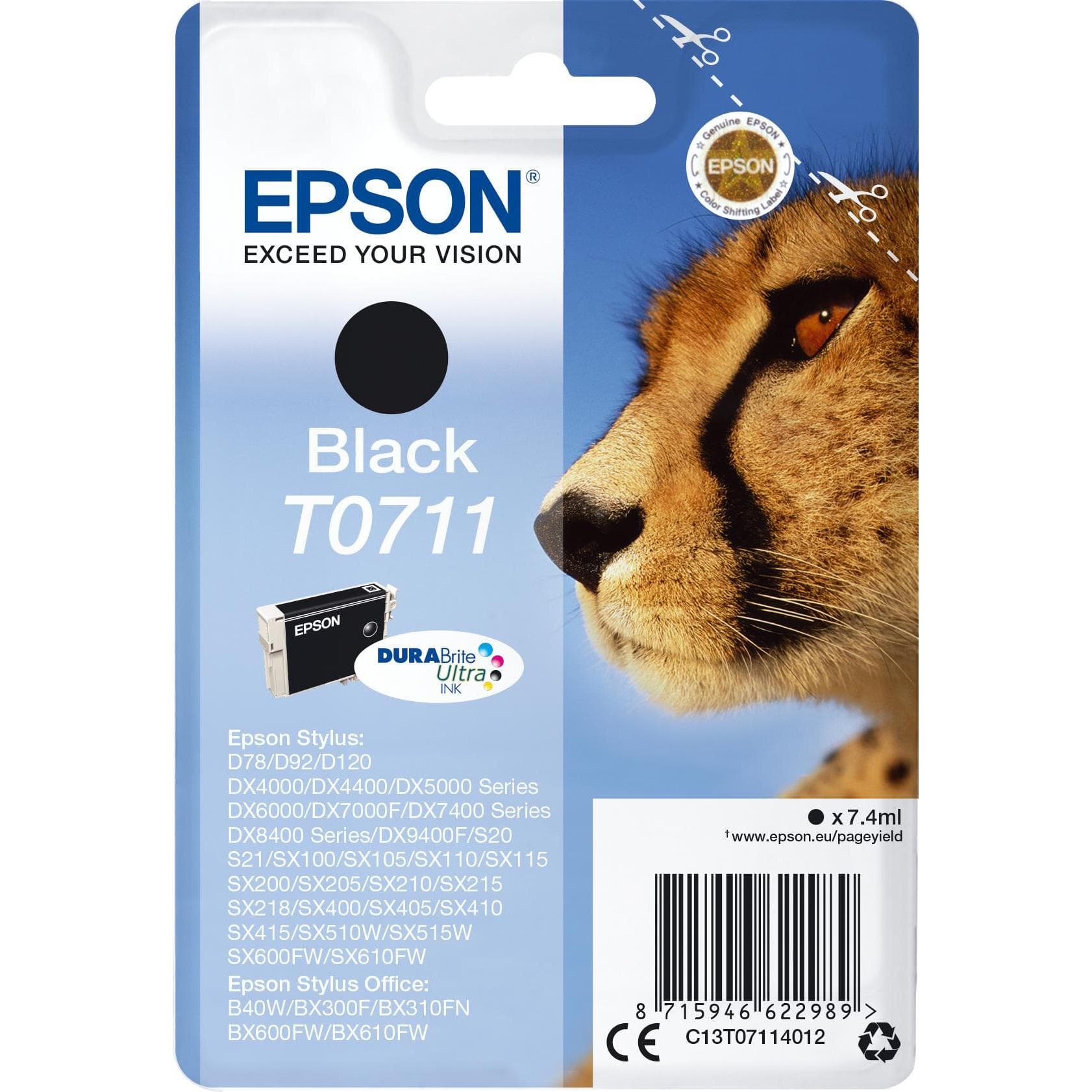 Epson, Inkt, Inktcartr Durabrite Zwart (BK)
