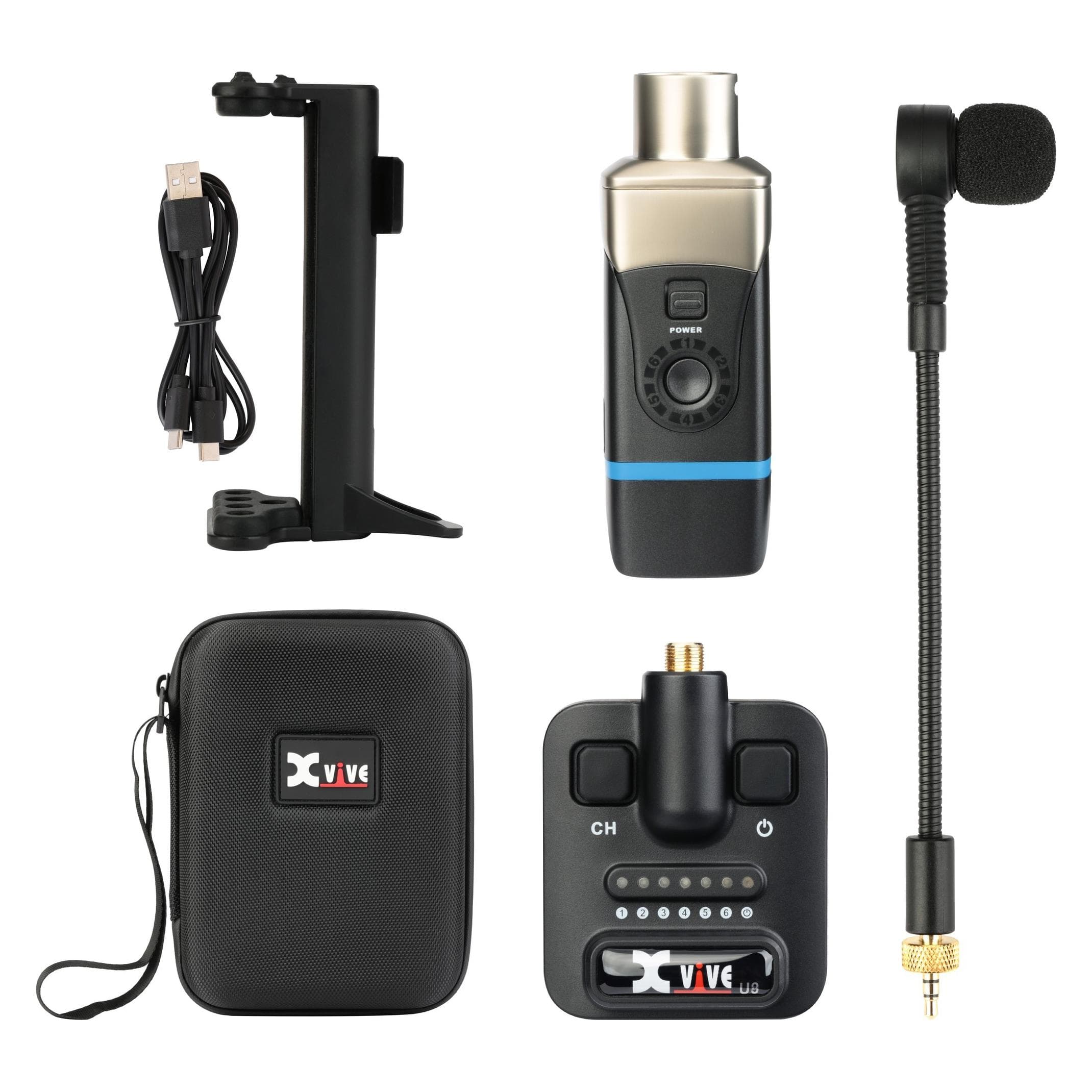 Xvive U8, Microphones