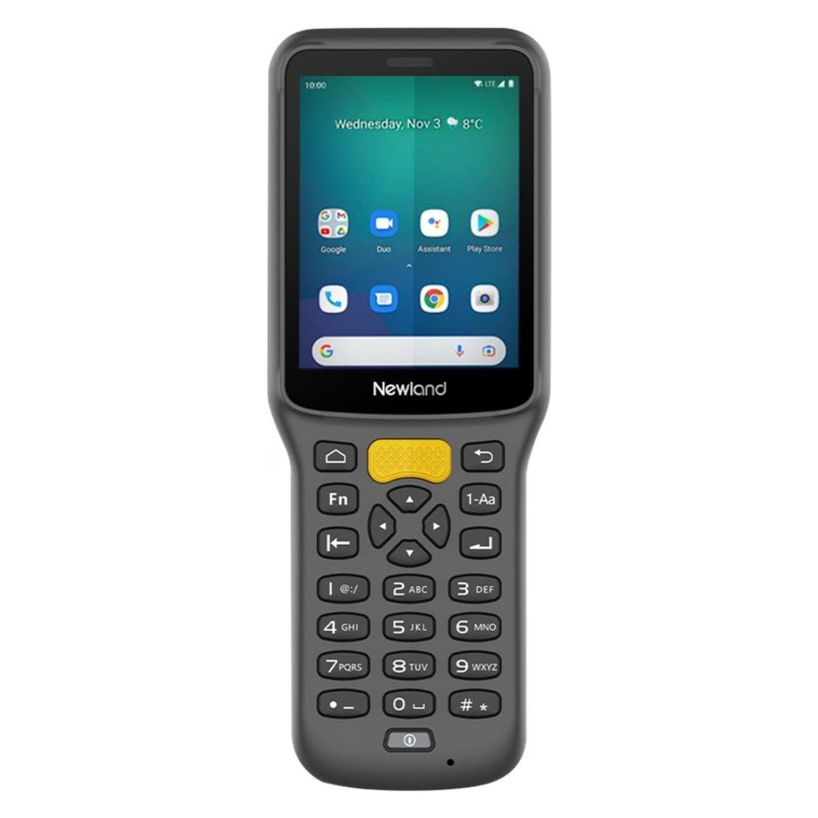 Newland MT37 MOBIELE COMPUTER MET 2,8" TS 1+8 BT WIFI 4G GPS NFC. INCLUSIEF. (2D-streepjescodes), Barcode scanner, Grijs