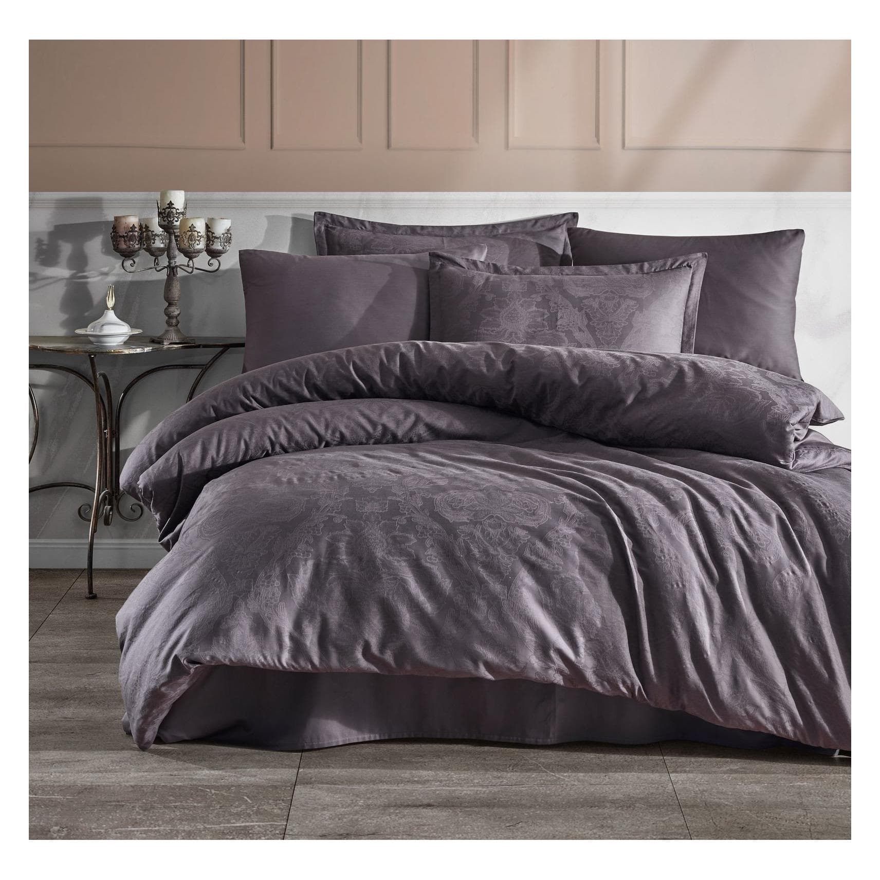 Mexen, Beddengoed, Creya Arven satijnen beddengoedset – 200 x 220 cm – 2 x 50 x 70 cm – 2 x 70 x 70 cm – 100% katoen (Beddengoed set, 200 x