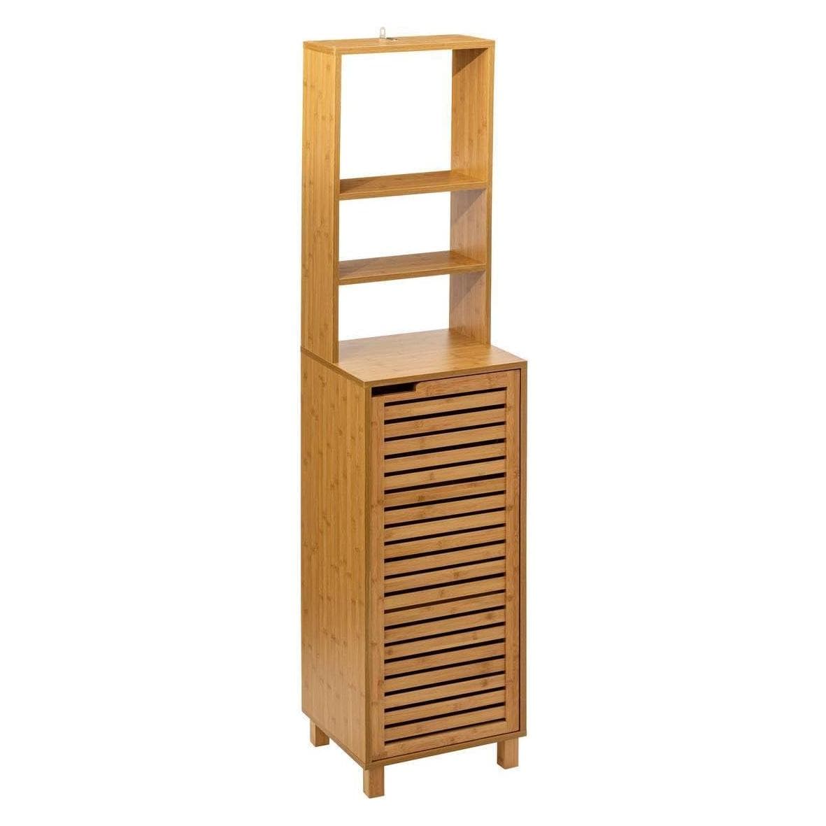 5Five, Rekken, Szafka łazienkowa stojąca wysoka SICELA, bambusowa, 38 x 33 x 168 cm (38 x 33 x 168 cm)