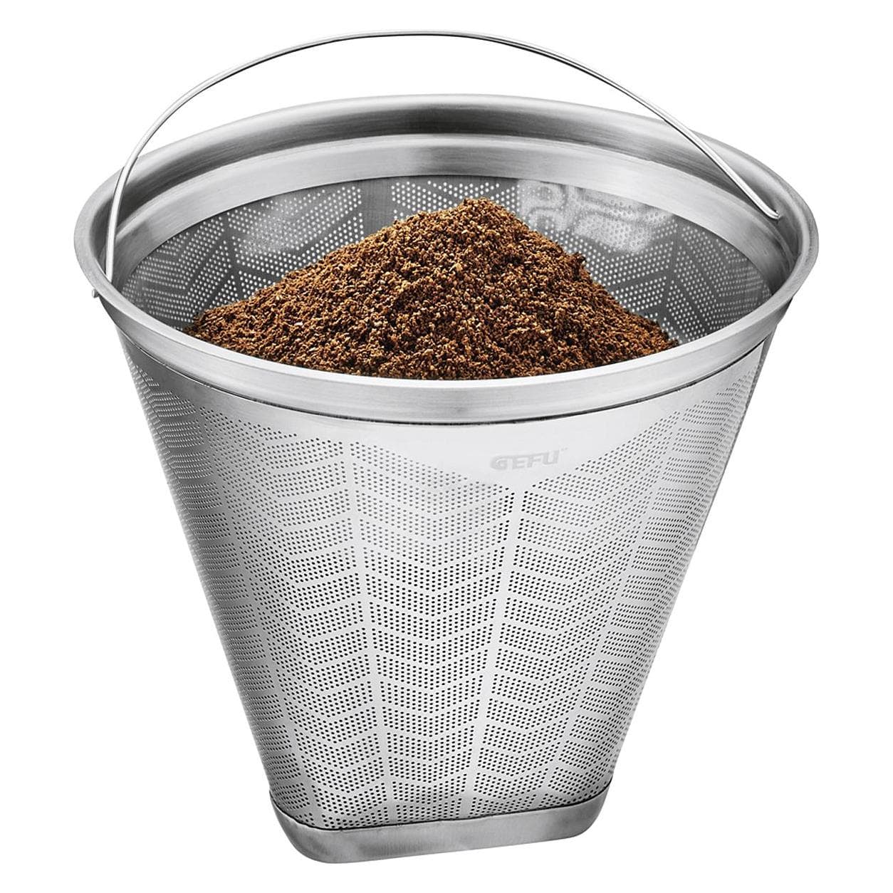 GEFU Koffiefilter permanent gebruik Flavo maat 4, Accessoires voor koffiezetapparaten, Zilver