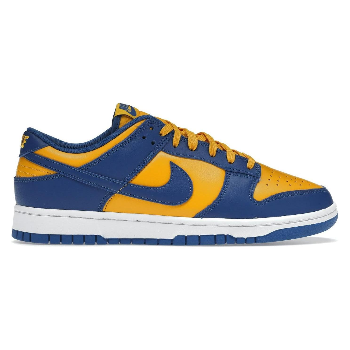 Nike, Mannen, Sneakers, Dunk Laag, Blauw, Wit, Goud, (42.5)