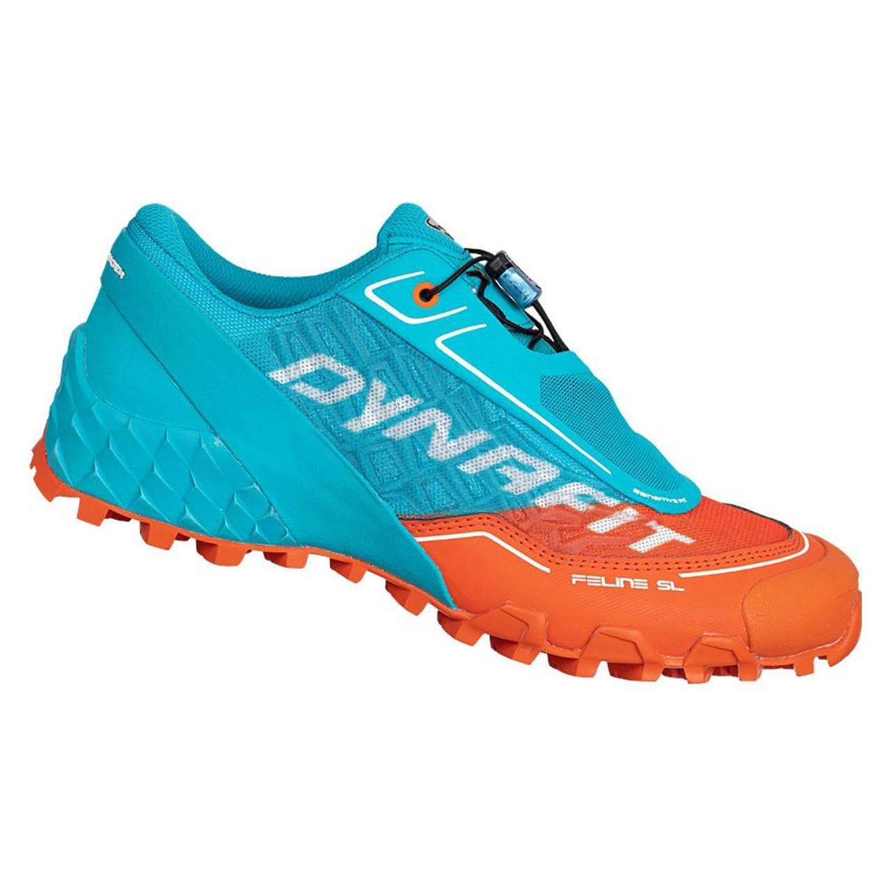 Dynafit, Vrouwen, Hardloopschoenen, Feline SL loopschoen (39), Oranje, Blauw, Turkoois
