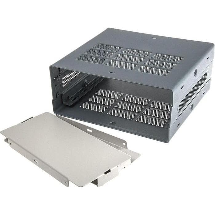 RS PRO 3Ux279Dx203W Elektronische behuizing (Huisvesting), Elektronica benodigdheden + Behuizing, Zwart
