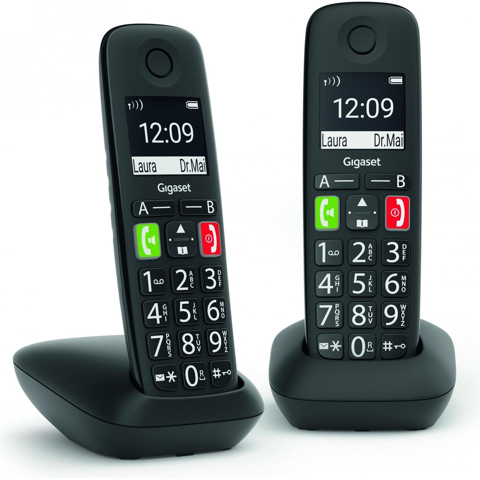 Gigaset E290 Duo (DE-Version), Phones, Black
