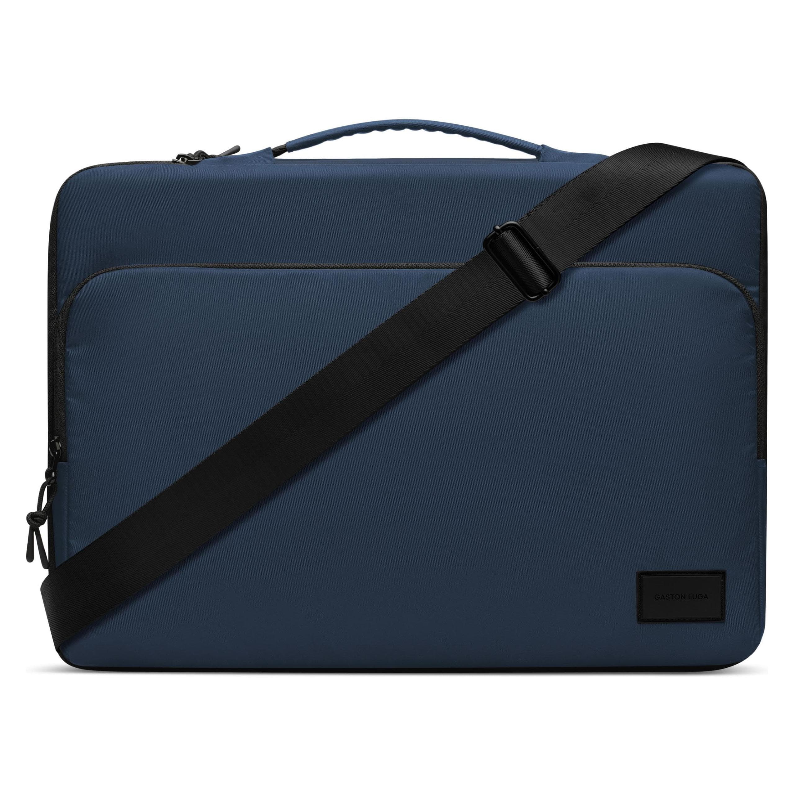 Gaston Luga Dash Cushioned Briefcase 16" - Dark Blue (16"), Laptoptas, Blauw