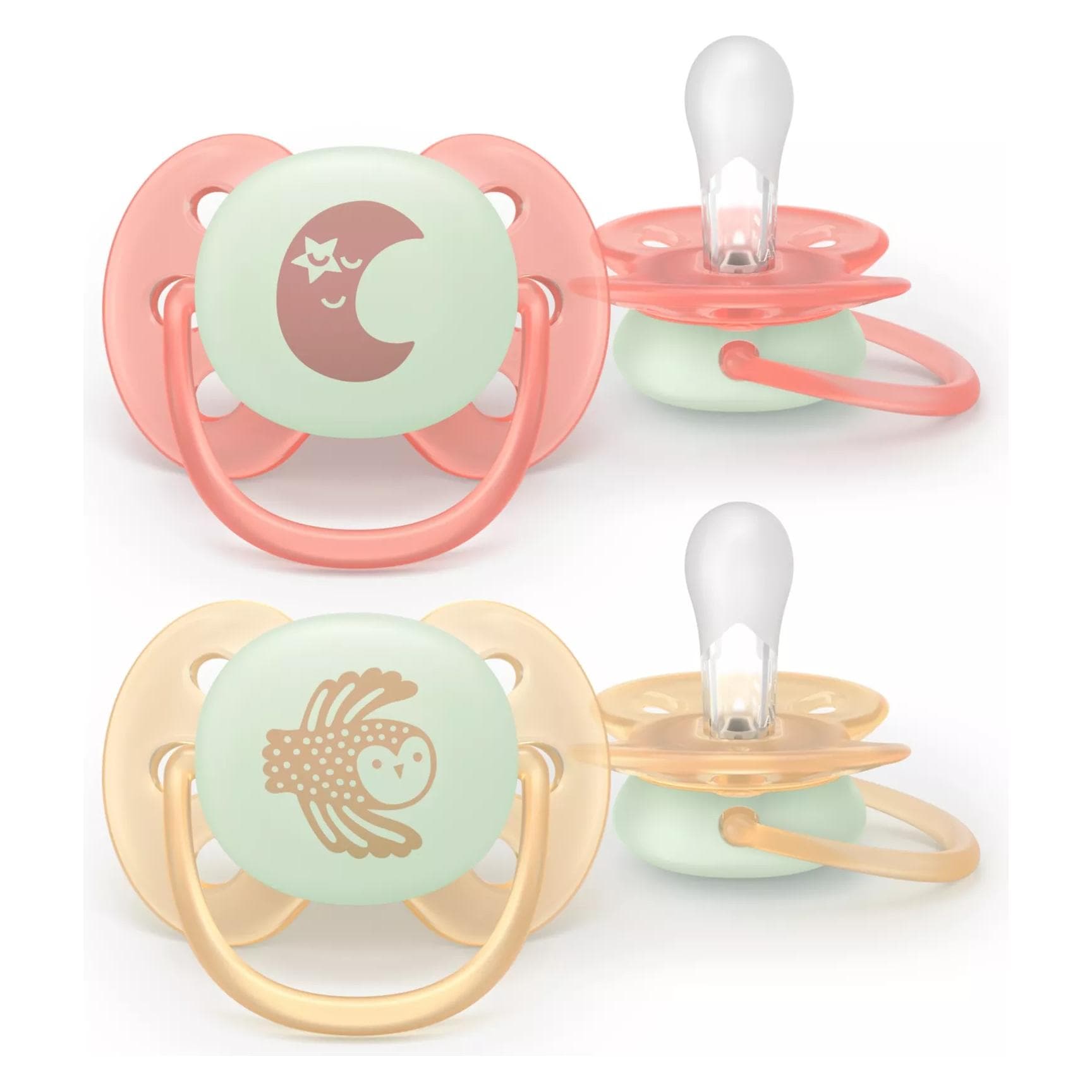 Philips Avent, Nuggi, Ultra soft (2x, 0 - 6 Monate)